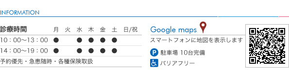 診療時間・googlemap